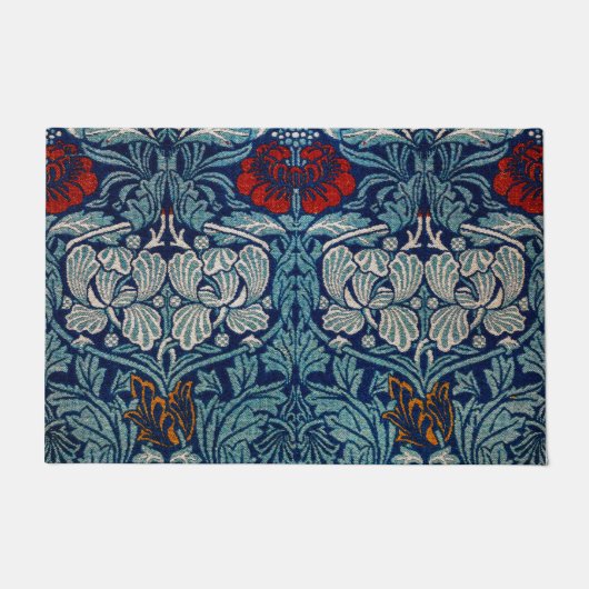 Tulip und Rose, William Morris Fußmatte (Vorderseite)
