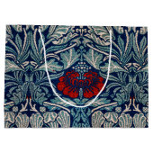 Tulip und Rose, William Morris große Geschenktasch Geschenktüte (Rückseite)