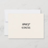 Tulip Veil RSVP Card (Rückseite)