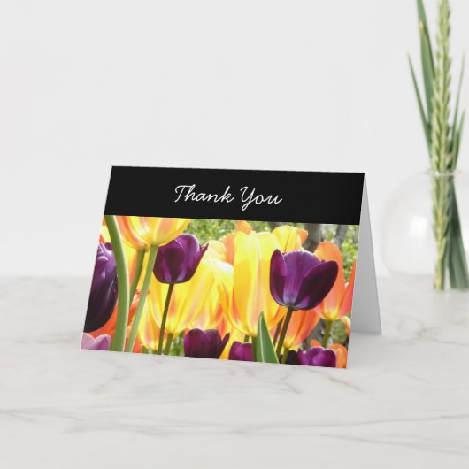 Tulip, vielen Dank Dankeskarte (Vorderseite)