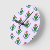 Tulip Wall Clock Runde Wanduhr (Winkel)
