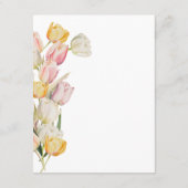 Tulip Wedding Enclosure Cards Begleitkarte (Rückseite)