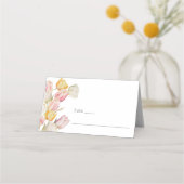 Tulip Wedding Platzkarte (Vorderseite)