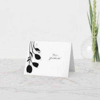Tulip Wedding Scroll Wedding Dankeschön Karte