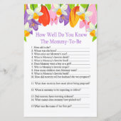 Tulip Wie gut kennen Sie das Baby-Duschspiel? (Vorderseite)