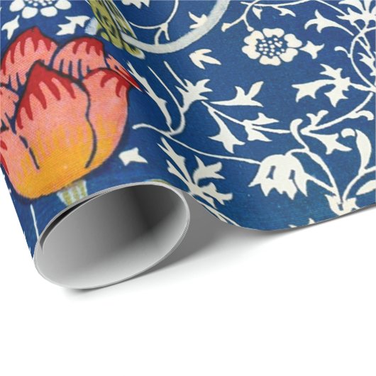Tulip, William Morris Geschenkpapier (Rolleneckpunkt)
