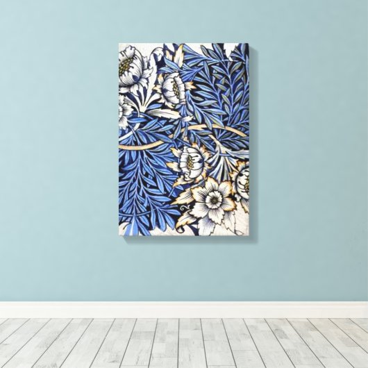 "Tulip & Willow" von William Morris Leinwanddruck (Insitu (Holzboden))