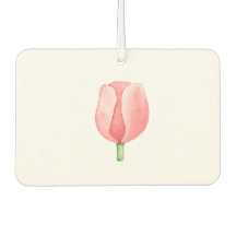 Tulipan acuarela rosa