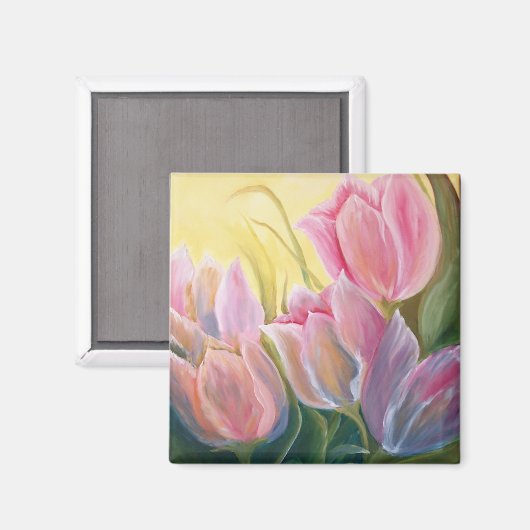 Tulipas Magnet (Vorderseite/Rückseite)