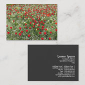 Tulipenbett Visitenkarte (Vorne/Hinten)