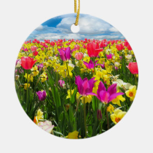 Tulipenfeld Keramik Ornament