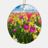 Tulipenfeld Keramik Ornament (Links)