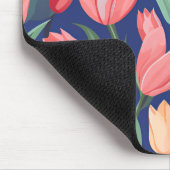 Tulipenmuster Mousepad (Ecke)