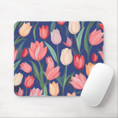 Tulipenmuster Mousepad (Mit Mouse)