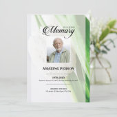 TulipFuneral-Gebetskarte (Stehend Vorderseite)