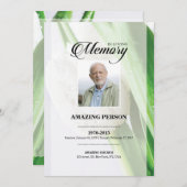 TulipFuneral-Gebetskarte (Vorne/Hinten)