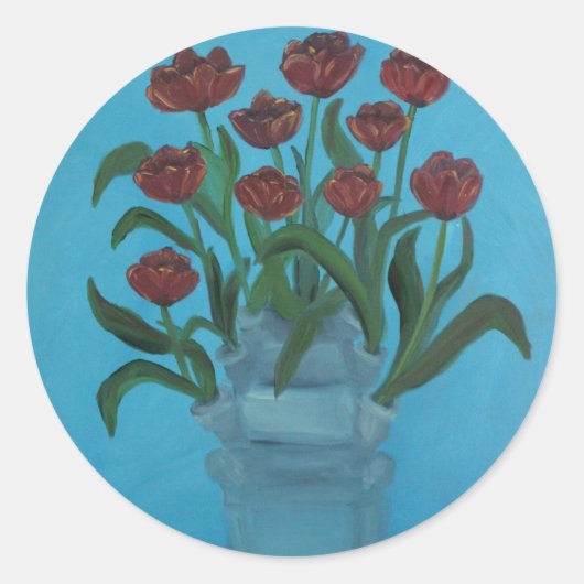 tulipiere runder aufkleber (Vorderseite)