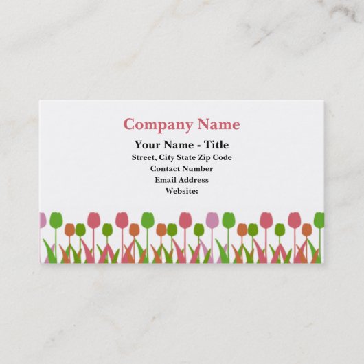 Tulipline Visitenkarten Visitenkarte (Vorderseite)