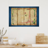 Tulipomania Graph (blau) Poster (Küche)