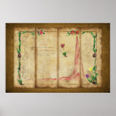 Tulipomania Graph (gelb) Poster (Vorne)