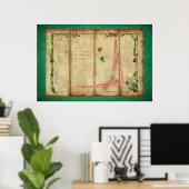 Tulipomania Graph (green) Poster (Heimbüro)