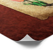 Tulipomania Graph (rot) Poster (Ecke)