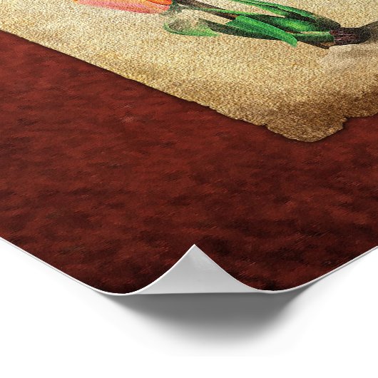 Tulipomania Graph (rot) Poster (Ecke)