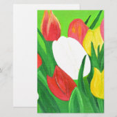 Tulips2 Briefpapier (Vorne/Hinten)
