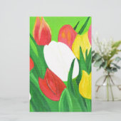 Tulips2 Briefpapier (Stehend Vorderseite)