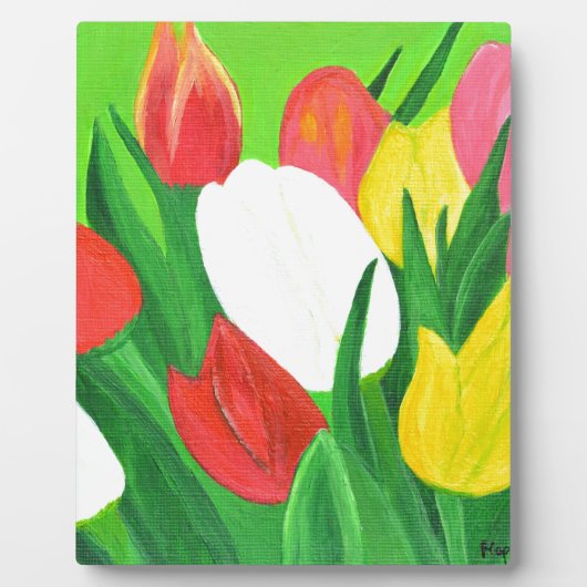 Tulips2 Fotoplatte (Vorderseite)