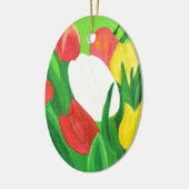 Tulips2 Keramik Ornament (Links)