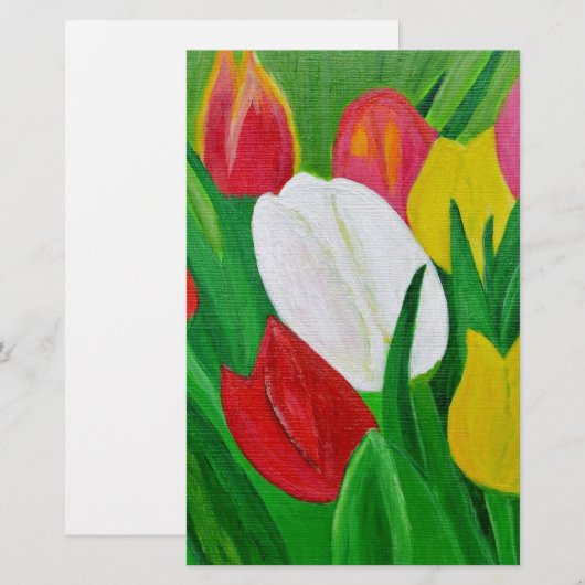 Tulips 2a briefpapier (Vorne/Hinten)