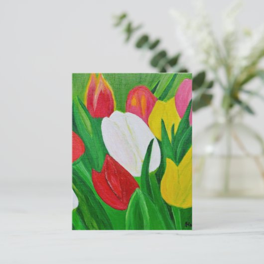Tulips 2a postkarte (Stehend Vorderseite)
