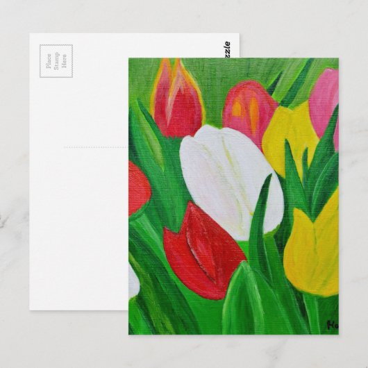 Tulips 2a postkarte (Vorne/Hinten)