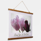 Tulips 3258 wandteppich mit holzrahmen (Gewinkelt)