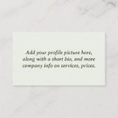 Tulips 3259 visitenkarte (Rückseite)