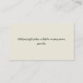 Tulips 3265 visitenkarte (Rückseite)