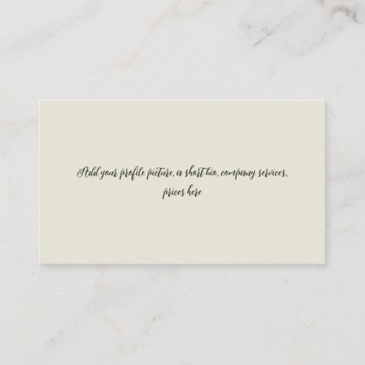 Tulips 3265 visitenkarte (Rückseite)