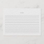 Tulips and Greenery Brautparty Rezept Karte (Rückseite)