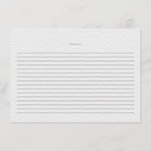 Tulips and Greenery Brautparty Rezept Karte (Rückseite)