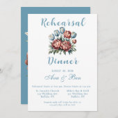 Tulips and Peonies Probe Dinner Einladung (Vorne/Hinten)