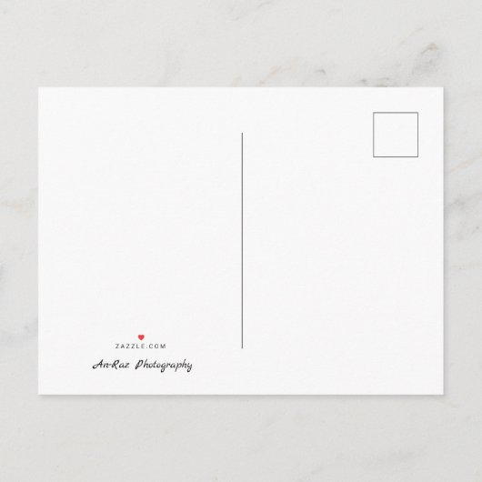 Tulips Ankündigung Datum freihalten Postkarte (Rückseite)