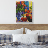 Tulips & Äpfel - Canvas Print Leinwanddruck (Insitu (Schlafzimmer))