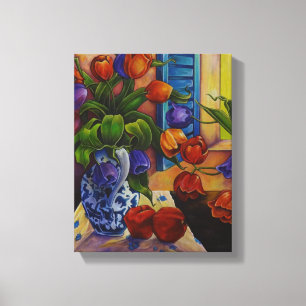Tulips & Äpfel - Canvas Print Leinwanddruck