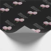 Tulips Arbeit Liebe tanzen Live Inspiration Zitat Geschenkpapier (Ecke)