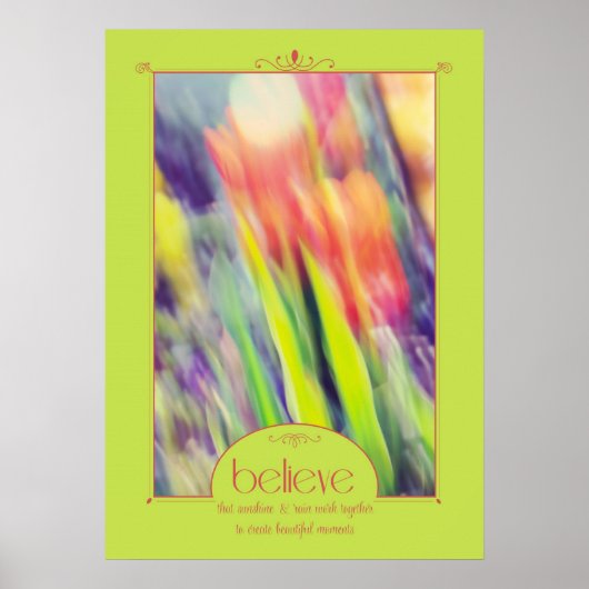 Tulips Art glaubt Poster (Vorne)