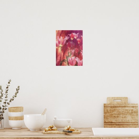 Tulips Art Poster/Print Poster (Küche)