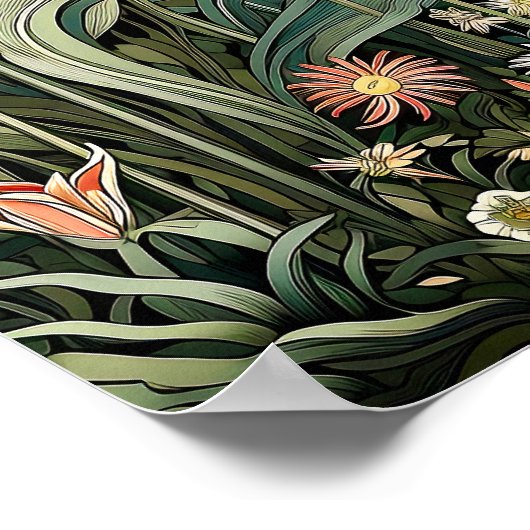 Tulips Art Print Poster (Ecke)