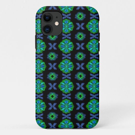 Tulips Artdeco im Retro-Stil Case-Mate iPhone Hülle (Rückseite)