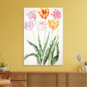 Tulips aus dem "Nassau Florilegium" (w/c auf Papel Leinwanddruck (Insitu (Wohnzimmer))